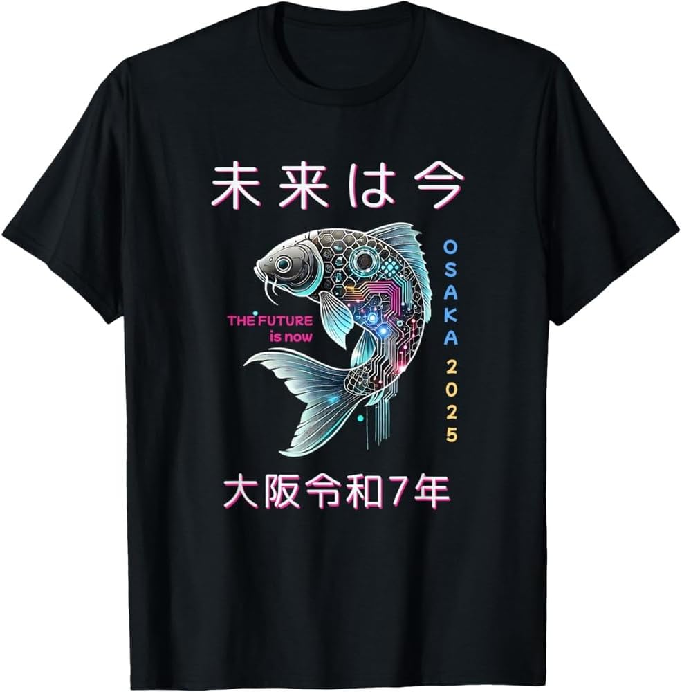青色の魚イラストTシャツ c68a915a80141d800f723953e4ccb1